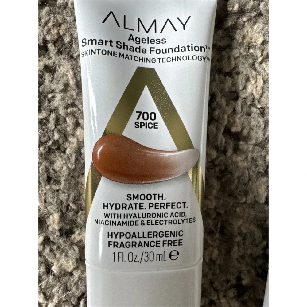 3 Almay Ageless Smart Shade Foundation New 1 fl oz Each 700 - Spice